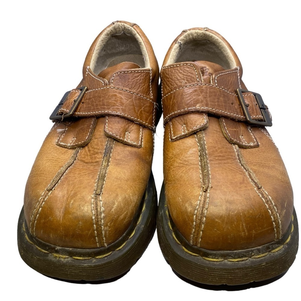Vintage Doc Dr Martens 12282 Mary Jane Leather Monk Strap Chunky Y2K Shoes 10 L - Picture 2 of 15